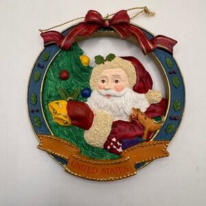 Russ Berrie Legend Saint Nicholas‎ Santa Ornament SculptStone United States
